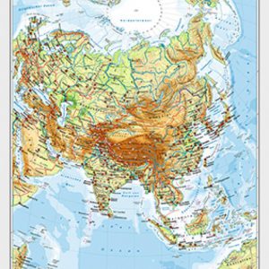 Wandkarten Geographie Asien