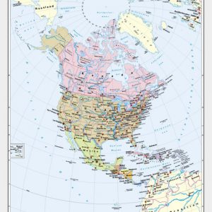 Wandkarten Geographie Amerika